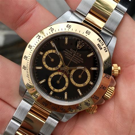 rolex daytona zenith half gold|rolex daytona zenith two tone.